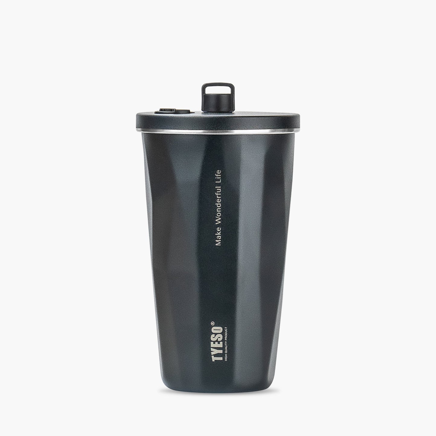 TYESO_FLAIR Tumbler with Lid and Retractable Straw_Black_20OZ